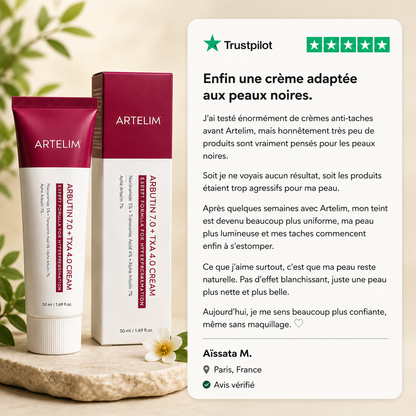 Artelim — Crème Anti-Taches pour Peaux Noires & Métissées